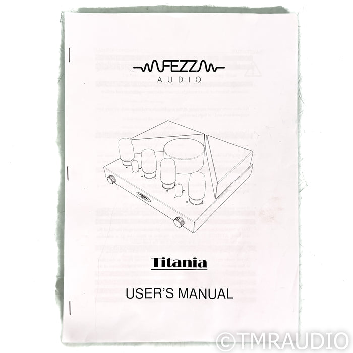 Fezz Audio Titania Stereo Tube Integrated Amplifier; Legacy Version