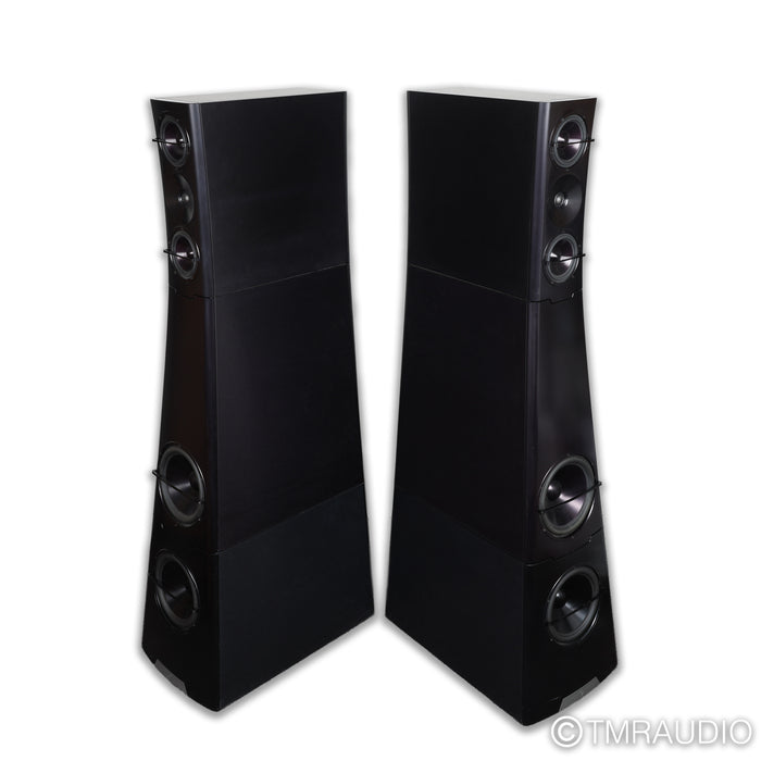 YG Acoustics Sonja 2.3 Floorstanding Speakers; Black Aluminum Pair (New Woofers)