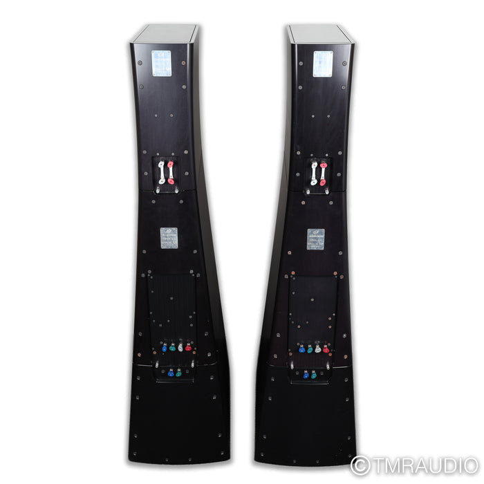 YG Acoustics Sonja 2.3 Floorstanding Speakers; Black Aluminum Pair (New Woofers)
