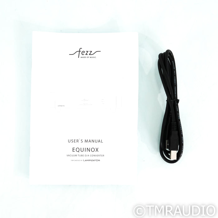 Fezz Audio Equinox Tube DAC; D/A Converter; Empowered by Lampizator
