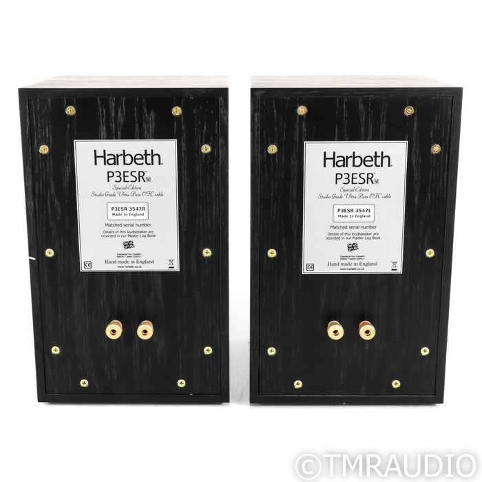 Harbeth P3ESR Special Edition Bookshelf Speakers; Black Pair
