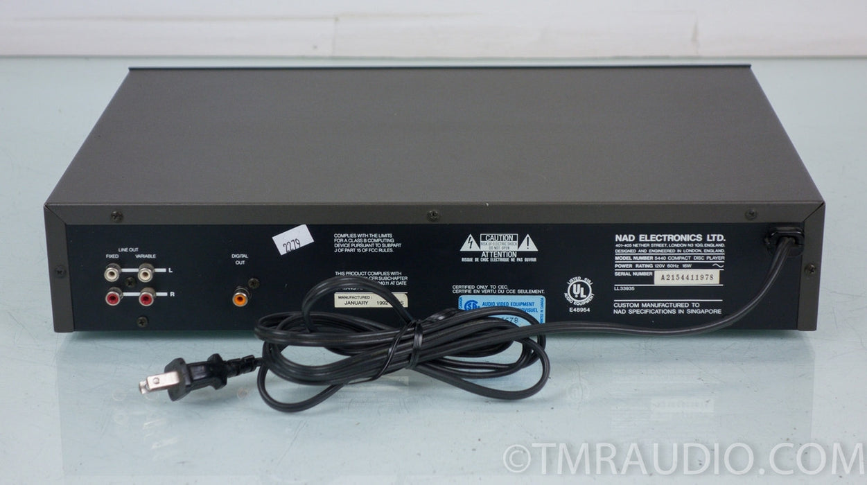 NAD 5440 Single Disc Compact Disc / CD Player