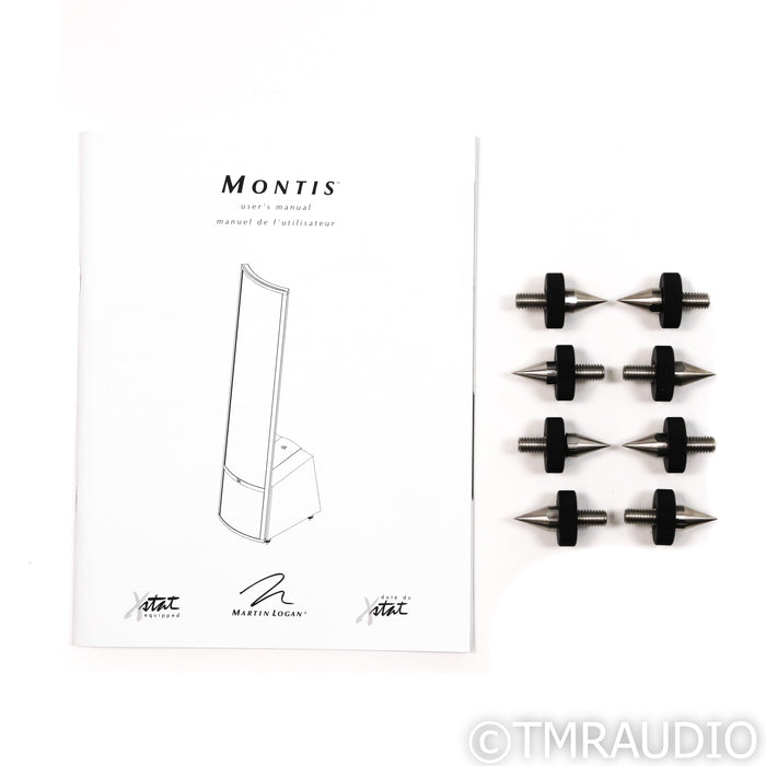 Martin Logan Montis Floorstanding Speakers; Dark Cherry Pair