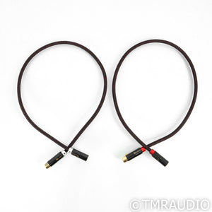 Clarus Cable Crimson XLR Cables; 1m Pair Balanced Interconnects