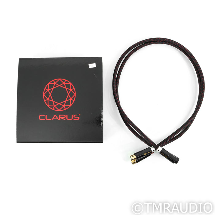 Clarus Cable Crimson XLR Cables; 1m Pair Balanced Interconnects