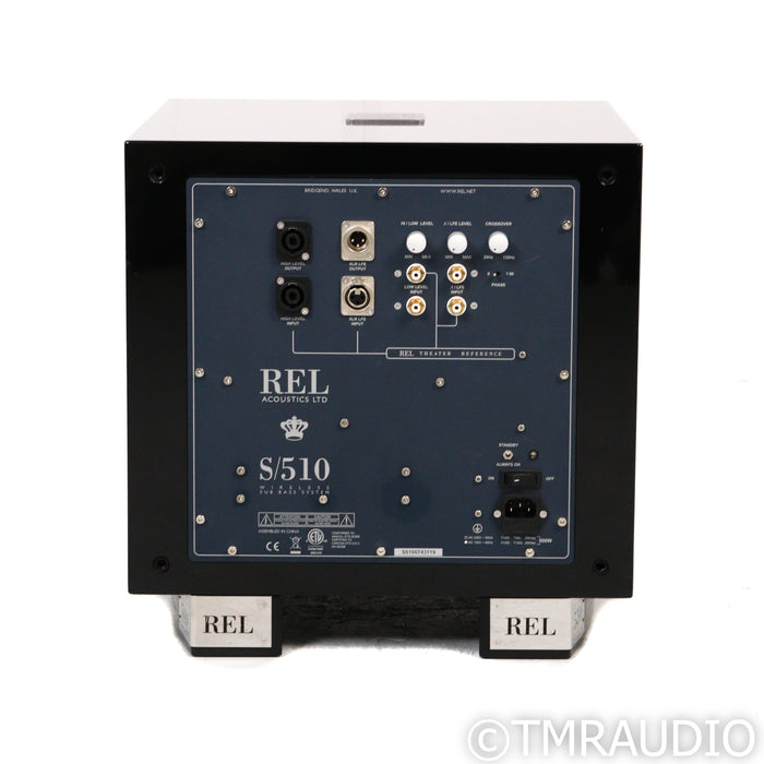REL Acoustics S/510 10" Powered Subwoofer; Piano Black