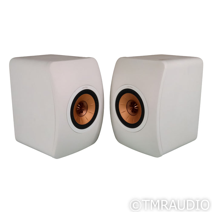 KEF LS50 Meta Bookshelf Speakers; Mineral White Pair