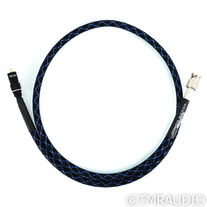 DH Labs Silver Sonic D-750 Digital Coax Cable; 1m BNC to RCA