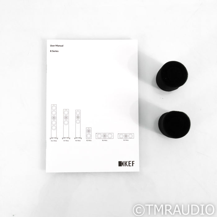 KEF R3 Meta Bookshelf Speakers; Walnut Pair