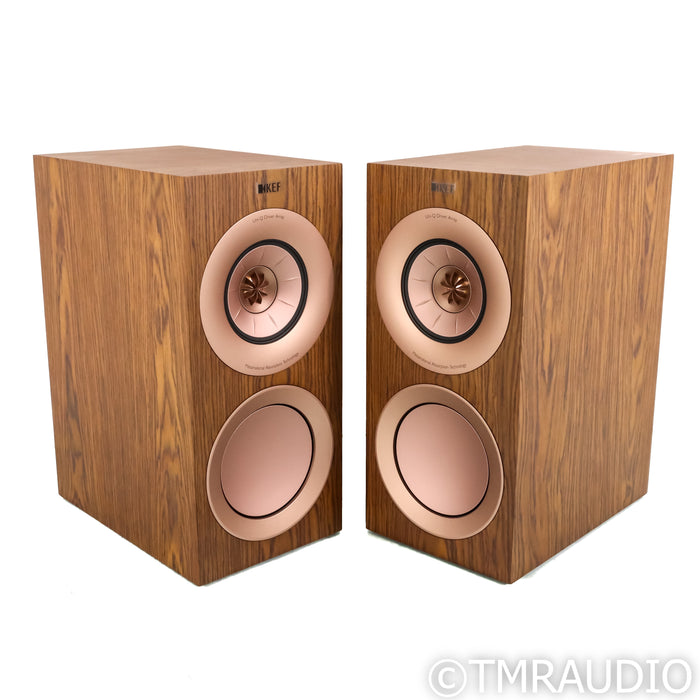 KEF R3 Meta Bookshelf Speakers; Walnut Pair