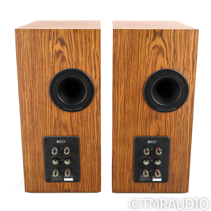 KEF R3 Meta Bookshelf Speakers; Walnut Pair