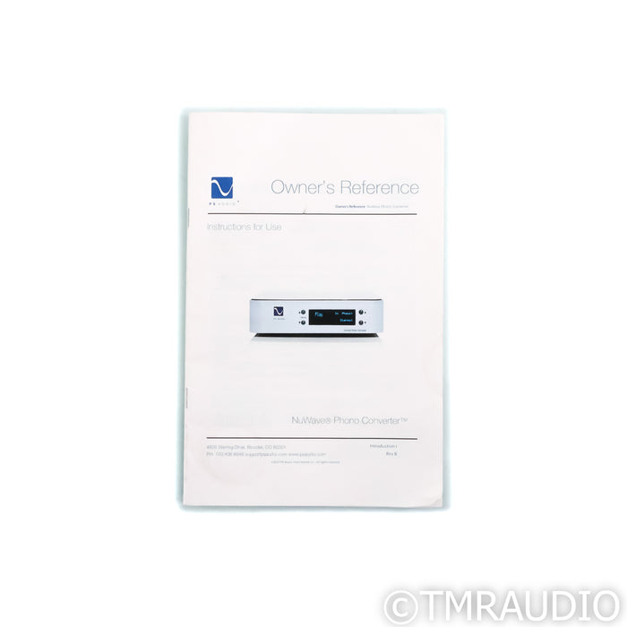 PS Audio NuWave Phono Converter MM & MC Phono Preamplifier; A/D Converter
