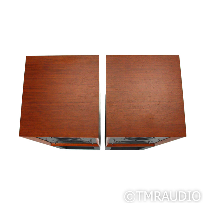Wharfedale Linton 85th Anniv. Bookshelf Speakers; Red Mahogany Pair w/ Stands