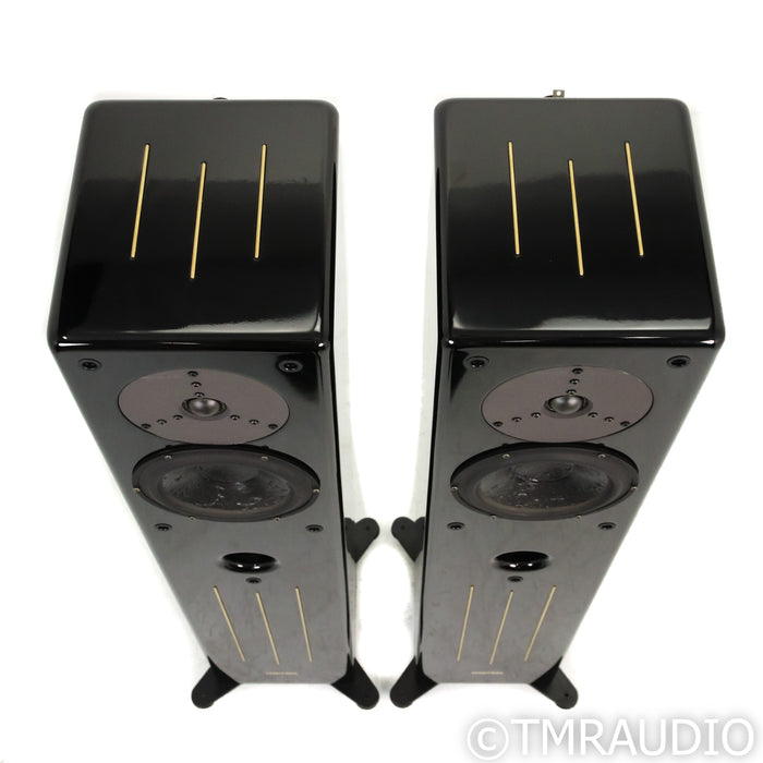 Merlin VSM MXM Black Magic Floorstanding Speakers; Gloss Black Pair w/ BAM
