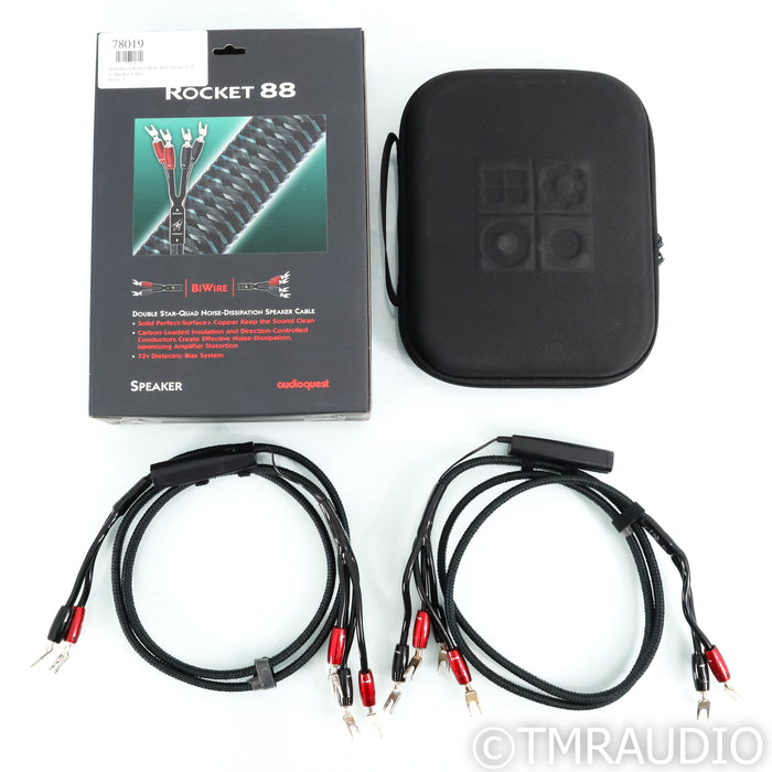 AudioQuest Rocket 88 Bi-Wire Speaker Cables; 6ft Pair; 72v DBS