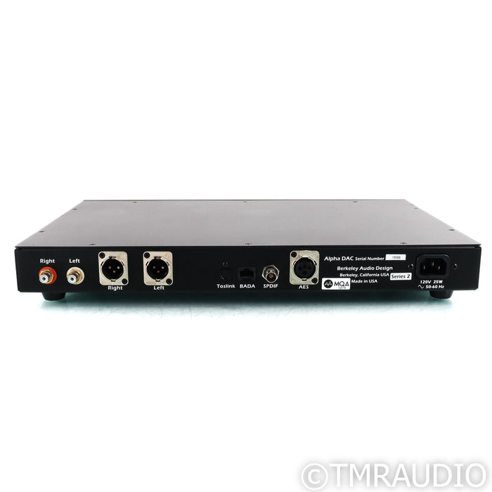 Berkeley Audio Design Alpha DAC Series 2 w/ MQA Upgrade; D/A Converter