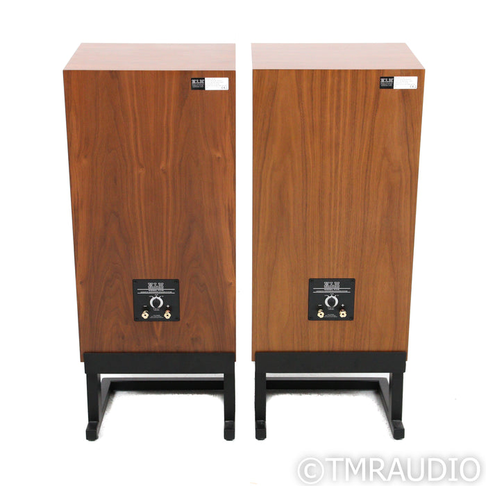 KLH Model Five Bookshelf Speakers with Stands; Walnut Pair