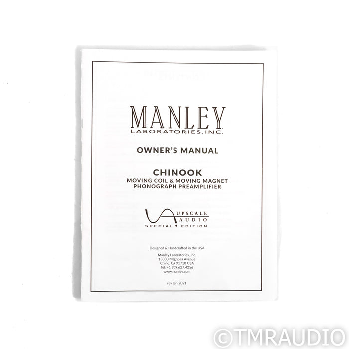 Manley Laboratories Chinook SE MM & MC Phono Preamplifier