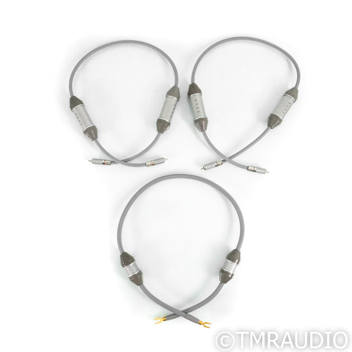 Shunyata Research Omega Phono Cables; 1m Pair w/ Ground Cable