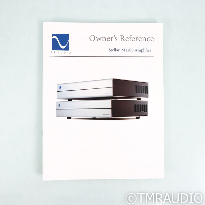 PS Audio Stellar M1200 Tube Hybrid Monoblock Power Amplifiers; Pair
