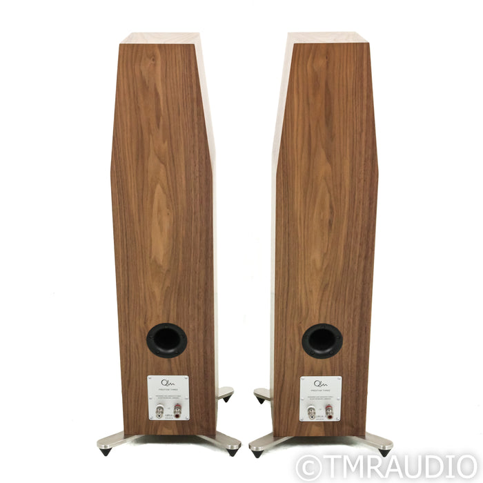 Qln Prestige Three Floorstanding Speakers; Walnut Pair