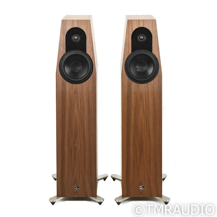 Qln Prestige Three Floorstanding Speakers; Walnut Pair