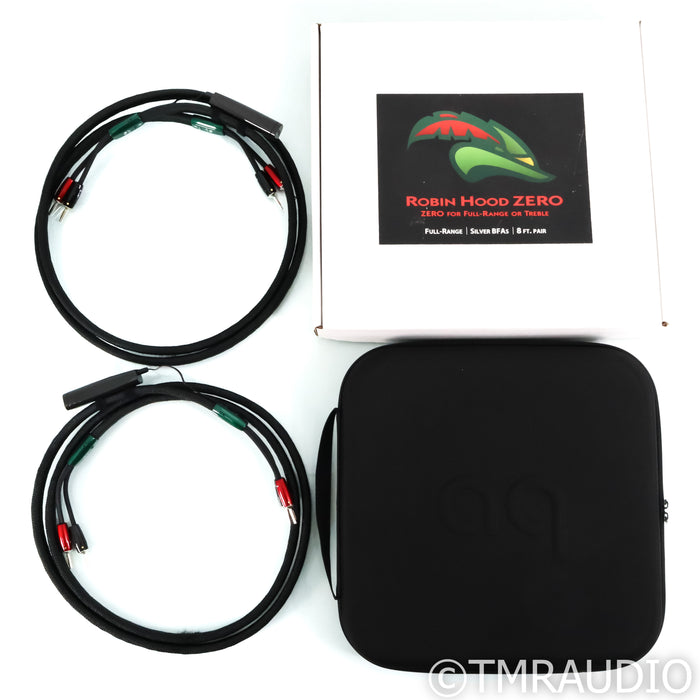 AudioQuest Robin Hood ZERO Speaker Cables; 8ft Pair