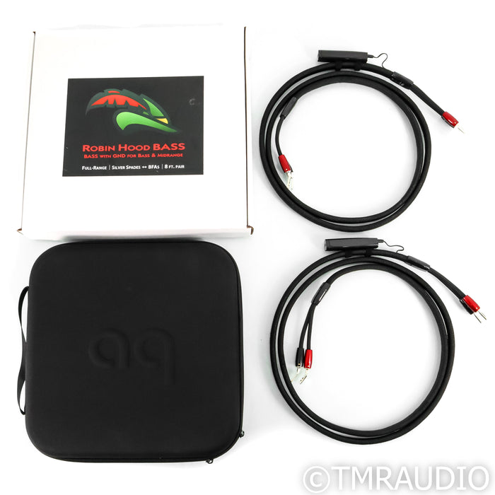 AudioQuest Robin Hood BASS Speaker Cables; 8ft Pair