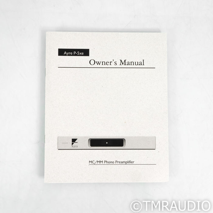 Ayre Acoustics P-5xe MM & MC Phono Preamplifier