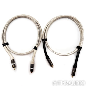 Analysis Plus Silver Oval RCA Cables; 1m Pair Interconnects