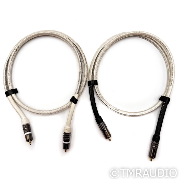 Analysis Plus Silver Oval RCA Cables; 1m Pair Interconnects