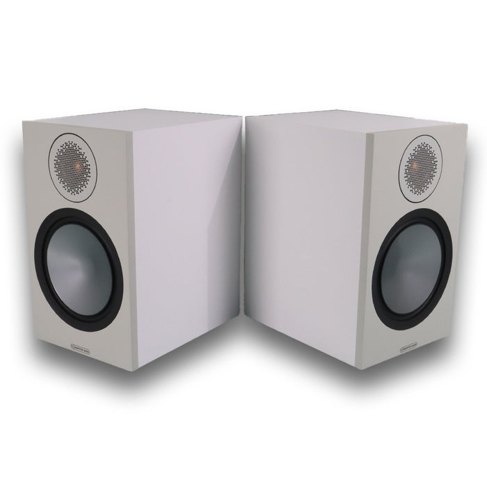 Monitor Audio Bronze 100 Bookshelf Speakers; White Pair