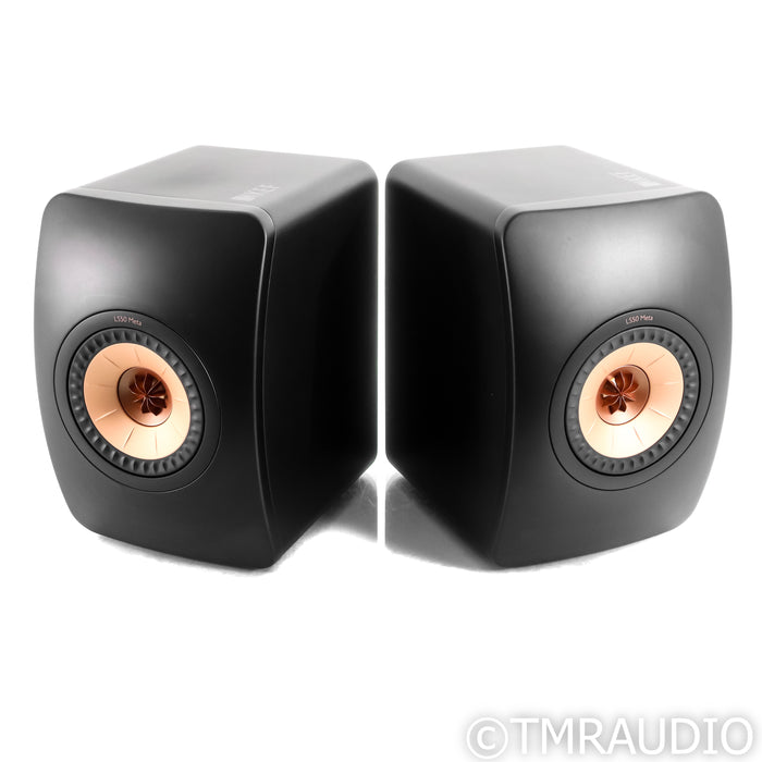 KEF LS50 Meta Bookshelf Speakers; Black Pair