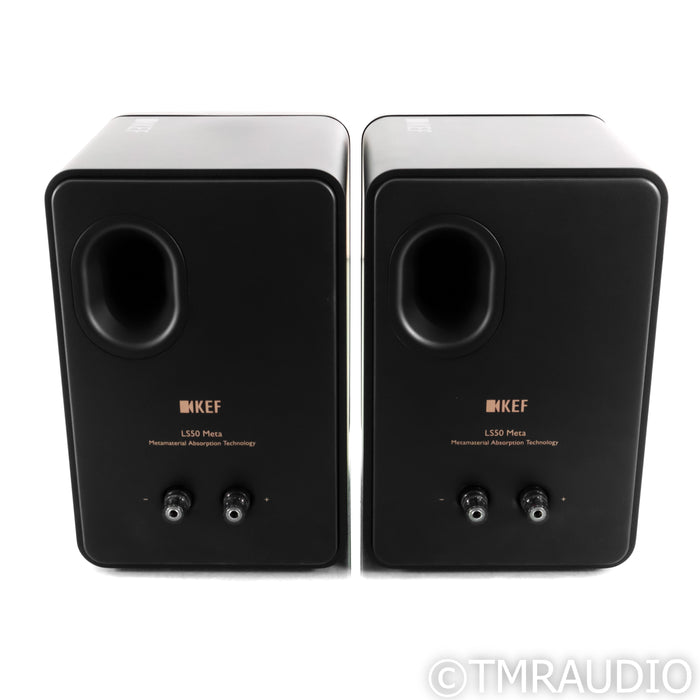 KEF LS50 Meta Bookshelf Speakers; Black Pair