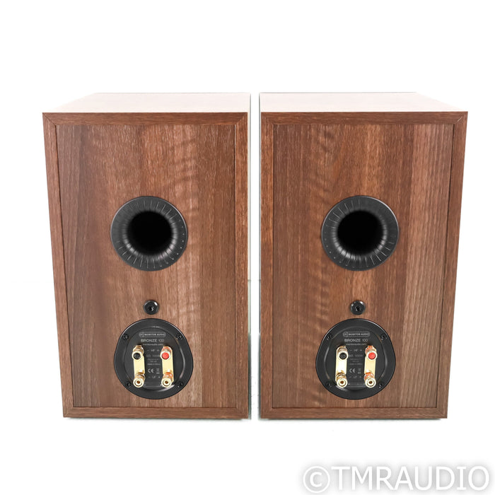 Monitor Audio Bronze 100 Bookshelf Speakers; Walnut Pair
