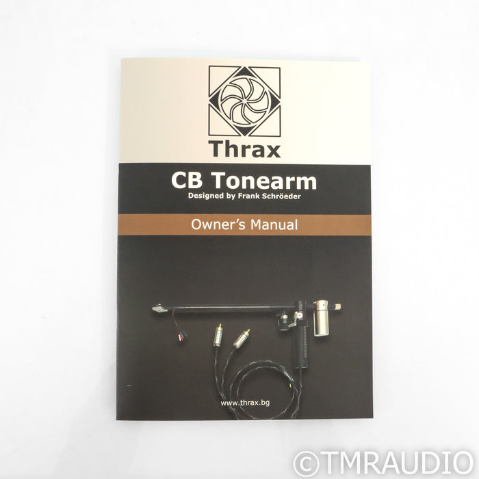 Schroeder CB121W 11.1" Tonearm; Brass Headshell