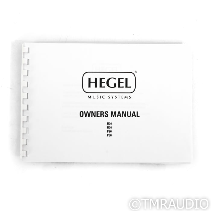 Hegel H20 Stereo Power Amplifier