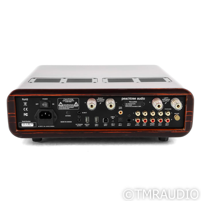Peachtree Audio Nova300 Stereo Integrated Amplifier; Gloss Ebony Mocha; MM Phono