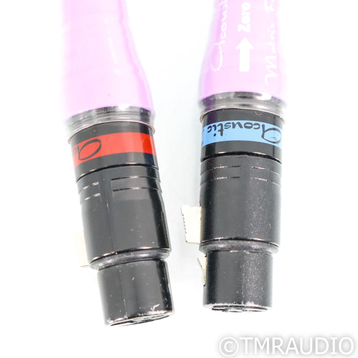 Acoustic Zen Matrix Reference II XLR Cables; 1m Pair Balanced Interconnects