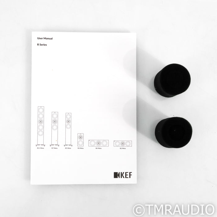 KEF R3 Meta Bookshelf Speakers; Black Gloss Pair