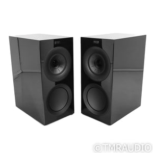 KEF R3 Meta Bookshelf Speakers; Black Gloss Pair