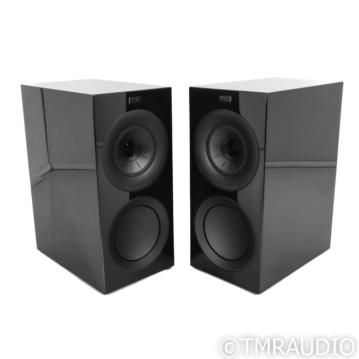 KEF R3 Meta Bookshelf Speakers; Black Gloss Pair