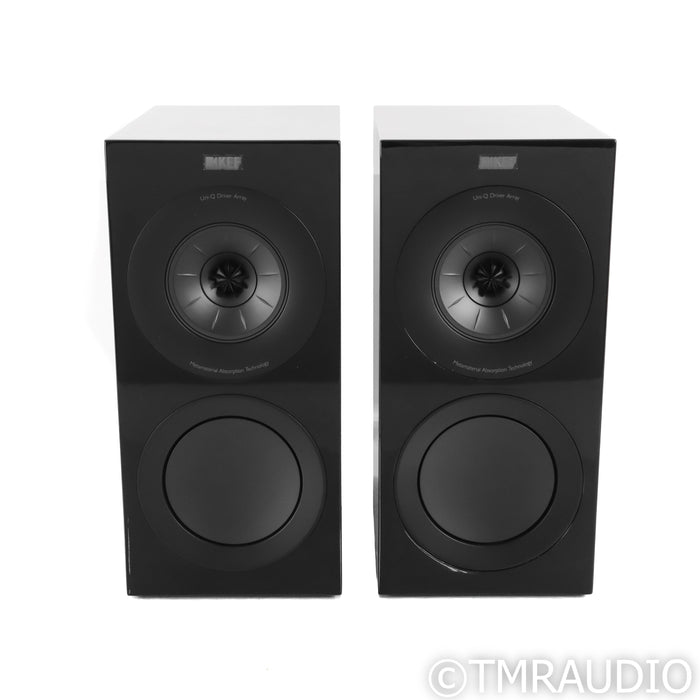 KEF R3 Meta Bookshelf Speakers; Black Gloss Pair