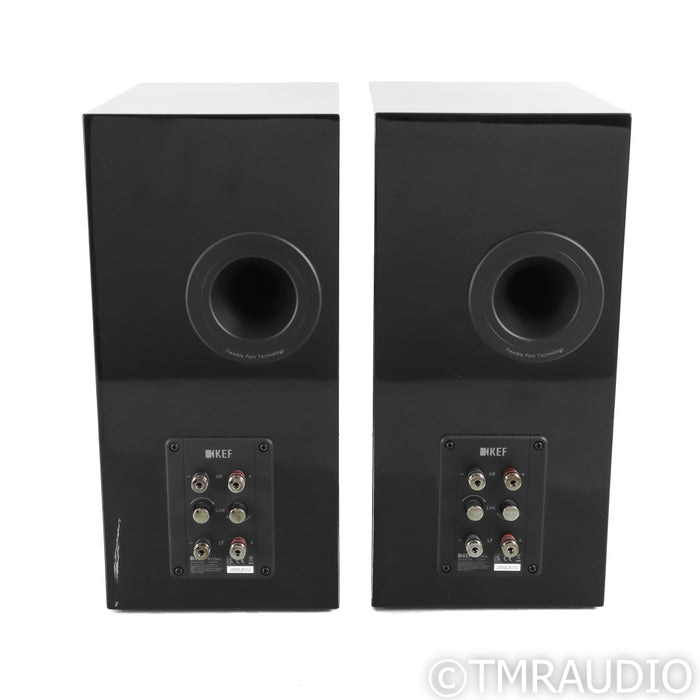 KEF R3 Meta Bookshelf Speakers; Black Gloss Pair
