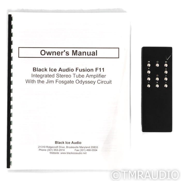 Black Ice Audio Fusion F11 Stereo Tube Integrated Amplifier