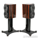 Perlisten S4b SE Bookshelf Speakers; Ebony High Gloss Pair w/ Stands