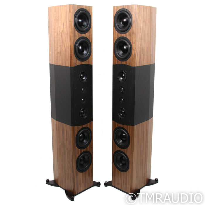 Bryston Model T10 Array Floorstanding Speakers; Natural Walnut Pair