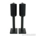 B&W Formation Duo Wireless Active Bookshelf Speakers; Black Pair w/ Stands