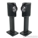 B&W Formation Duo Wireless Active Bookshelf Speakers; Black Pair w/ Stands