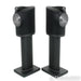 B&W Formation Duo Wireless Active Bookshelf Speakers; Black Pair w/ Stands